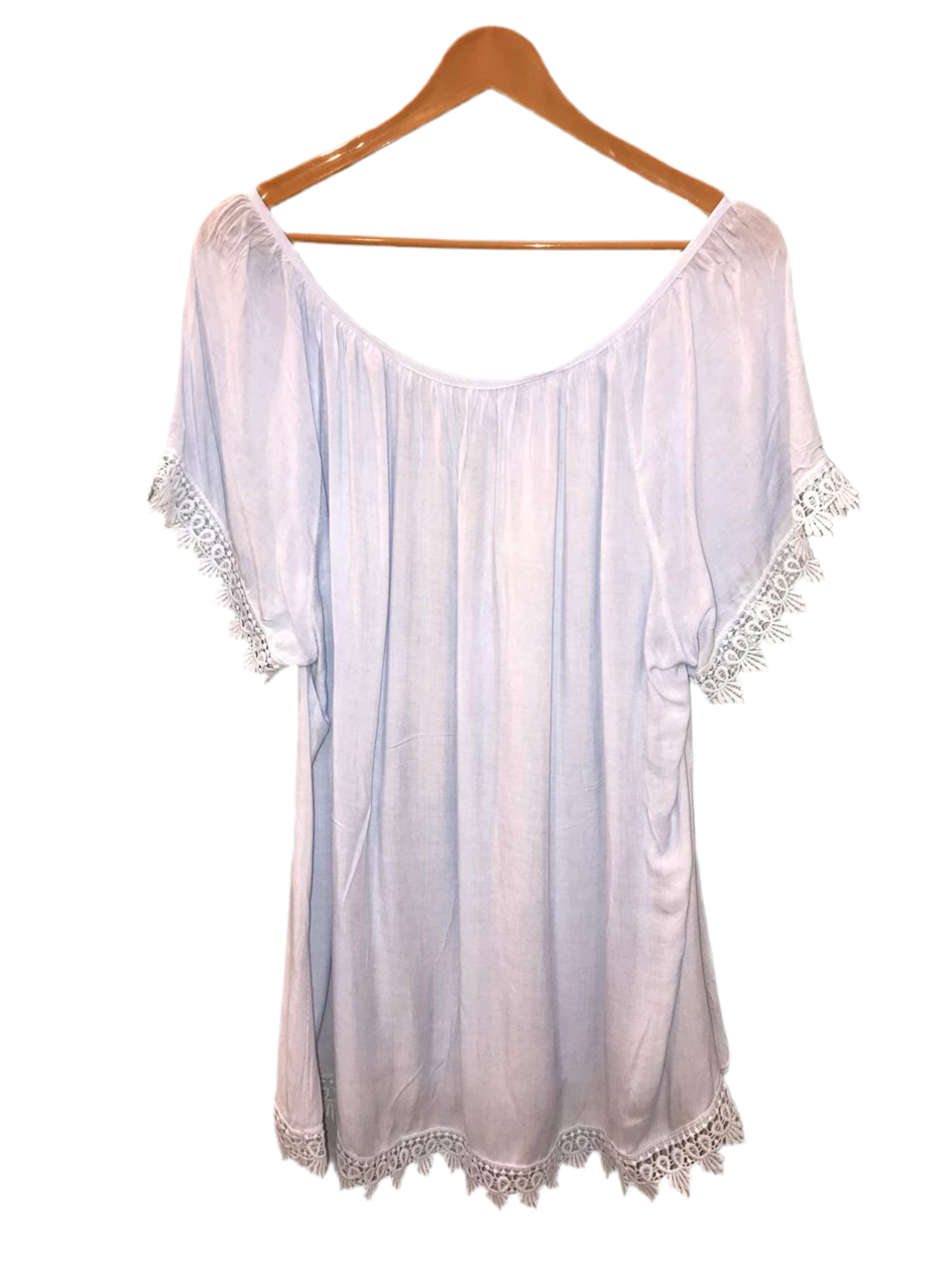 Off Shoulder Linen Size L Chest 20/21 length 28