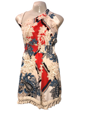 Short Romper Size Small Neck Note Backless