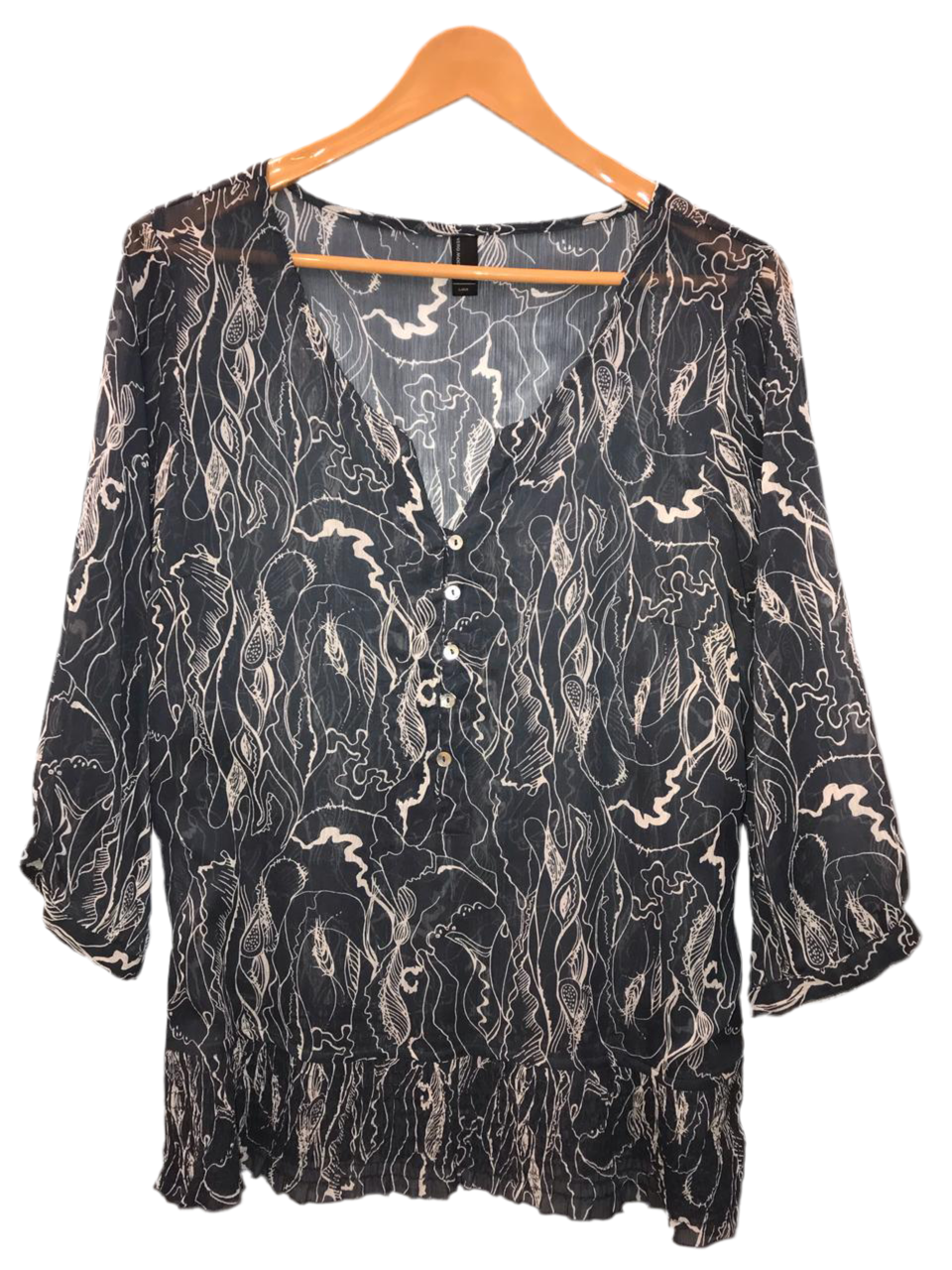 Chiffon See through Size Large Chest 20/21 length 27