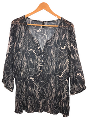 Chiffon See through Size Large Chest 20/21 length 27